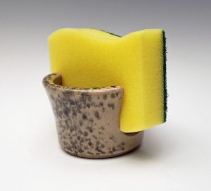 Sponge holder in splatter glaze