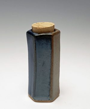 Vial in two-tone blue